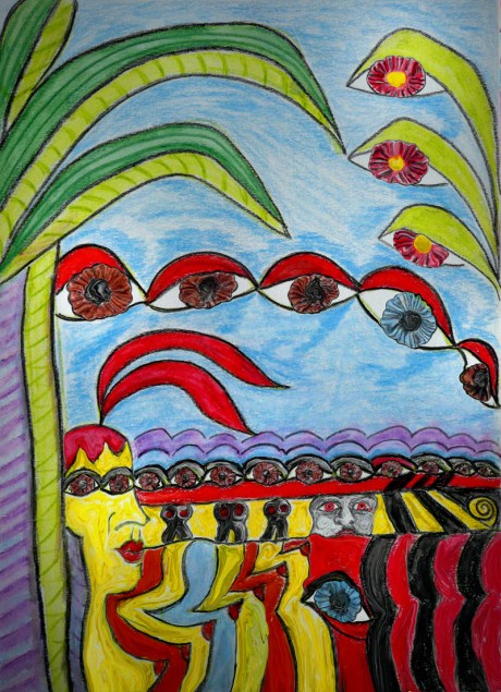 abstract representation of the beach